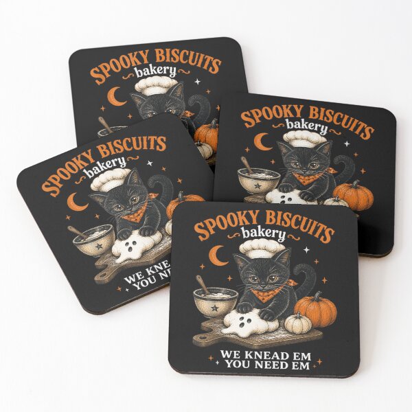 Item preview, Spooky Biscuits Bakery Funny Black Cat Halloween Pumpkin  designed and sold by KelsterRandom.