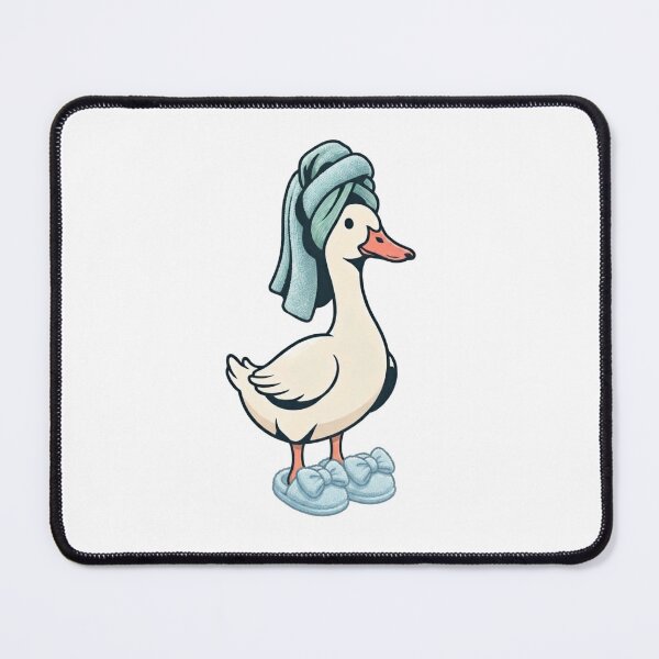 Item preview, Cute Goose in Spa Towel and Slippers – Funny Self-Care Animal Design designed and sold by Wildlife Wonders.