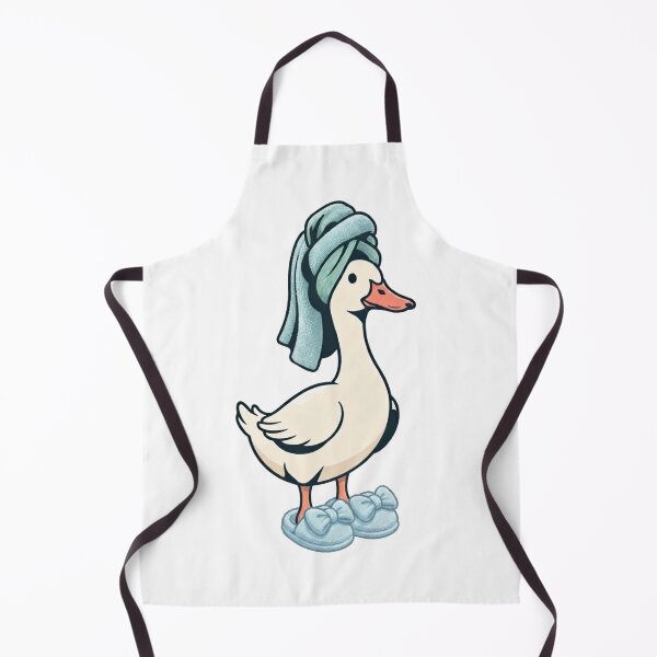 Item preview, Cute Goose in Spa Towel and Slippers – Funny Self-Care Animal Design designed and sold by Wildlife Wonders.