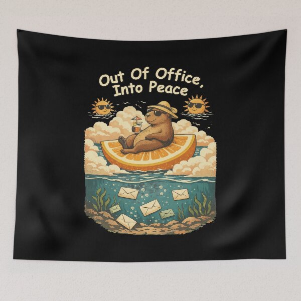 Item preview, Out Of Office Into Peace Vacation Art designed and sold by TAYLORBROWSD.