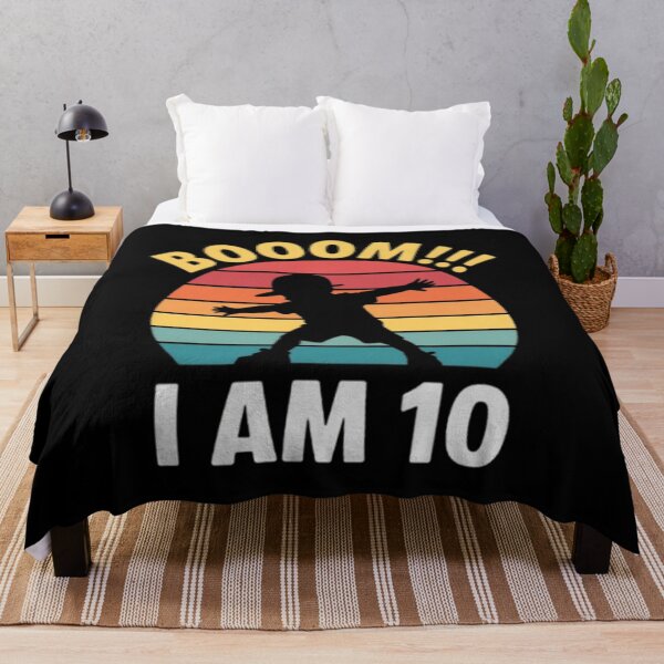 Item preview, BOOOM I Am 10 Vintage Retro 10th Birthday Dabbing Boy designed and sold by louda02.