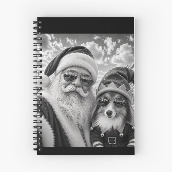 Item preview, Funny Santa Selfie With Sheltie Shetland Sheepdog Christmas  designed and sold by OMITTEROMINOUS.