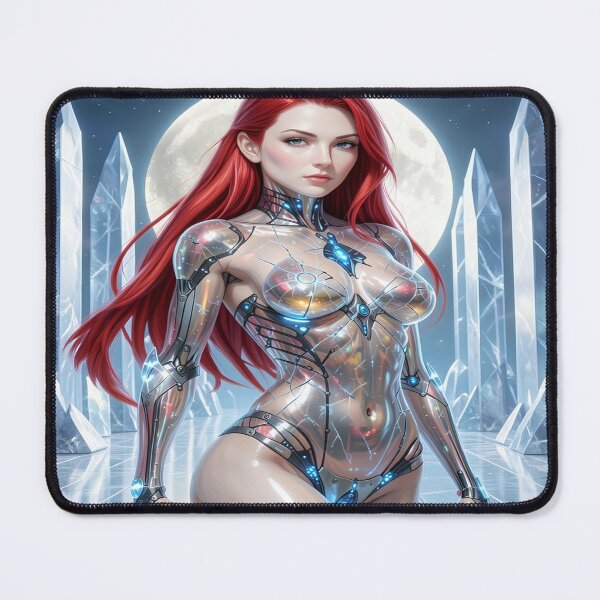 Item preview, Cybernetic Ice Queen – Biomechanical Fantasy Woman Sci-Fi Art designed and sold by DigiArt8Design.