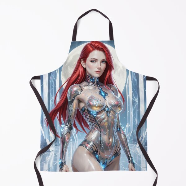 Item preview, Cybernetic Ice Queen – Biomechanical Fantasy Woman Sci-Fi Art designed and sold by DigiArt8Design.