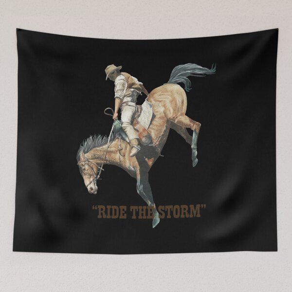 Item preview, Rider Versus Bronc Illustration Western Art designed and sold by TAYLORBROWSD.