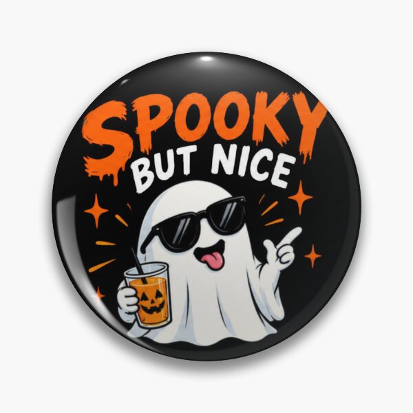 Item preview, Spooky But Nice | Funny Halloween Gifts Ghost designed and sold by BrokenLabel.