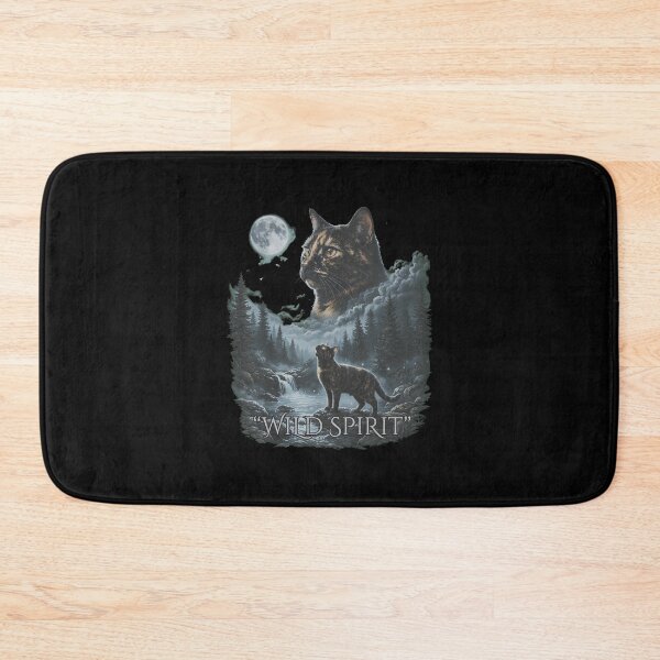 Item preview, Feline Night Spirit Moon Forest Landscape designed and sold by TAYLORBROWSD.