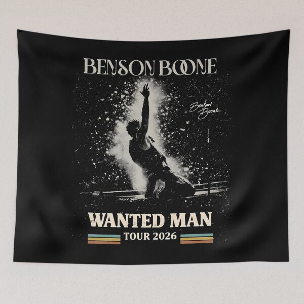 Item preview, Benson - Wanted Man Tour 2026 Concert Fan designed and sold by fraziko-art.