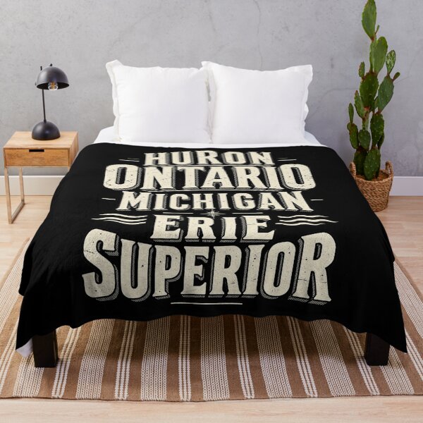 Item preview, Great Lakes Huron Ontario Michigan Erie Superior Vintage Retro Design designed and sold by DevilMayCrySh.