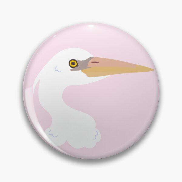 Item preview, CBS Sticker - Great White Heron  designed and sold by ClumsyPillbug.