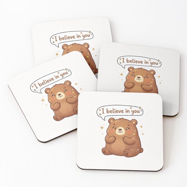 Item preview, I Believe in You Kawaii Bear designed and sold by Cerys-GS.