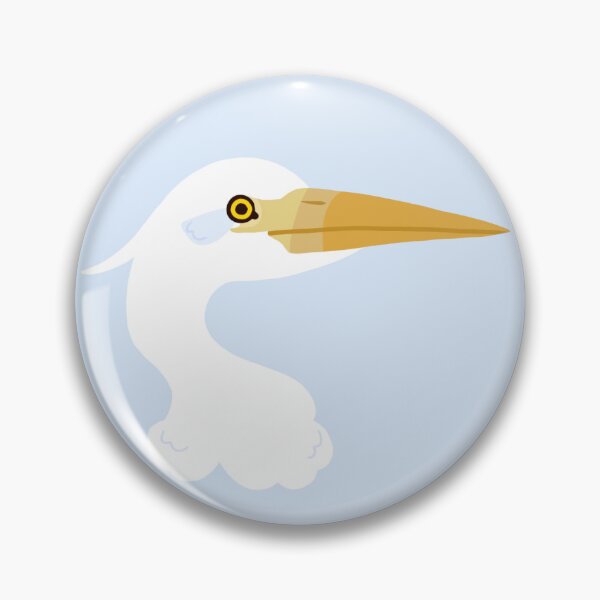 Item preview, CBS Sticker - Plumed Egret designed and sold by ClumsyPillbug.