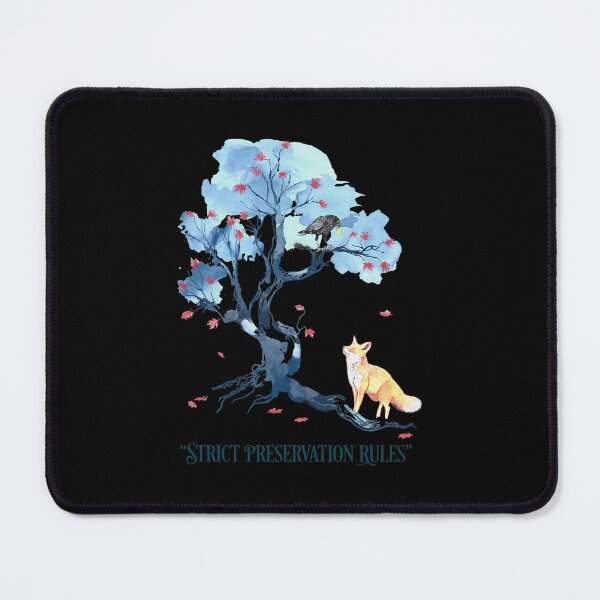 Item preview, Watercolor Fox, Bird, and Blue Tree Scene designed and sold by TAYLORBROWSD.