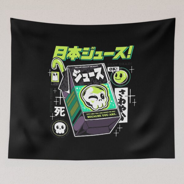 Item preview, Japanese Juice Box Skull  designed and sold by MCKENZIENAVR.