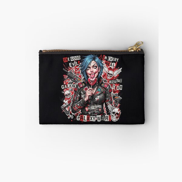 Item preview, Cyberpunk Blue Hair Skull Lollipop designed and sold by Voodoo Store Paranormal Collections.