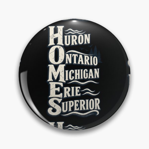 Item preview, HOMES Great Lakes Acronym Huron Ontario Michigan Erie Superior Vintage Design designed and sold by DevilMayCrySh.