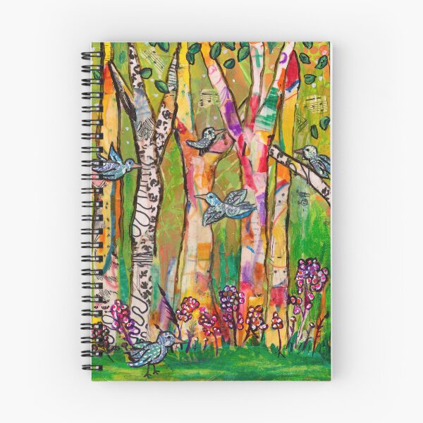 Item preview, Songbirds in the Birch Trees designed and sold by Laura Terese Art.