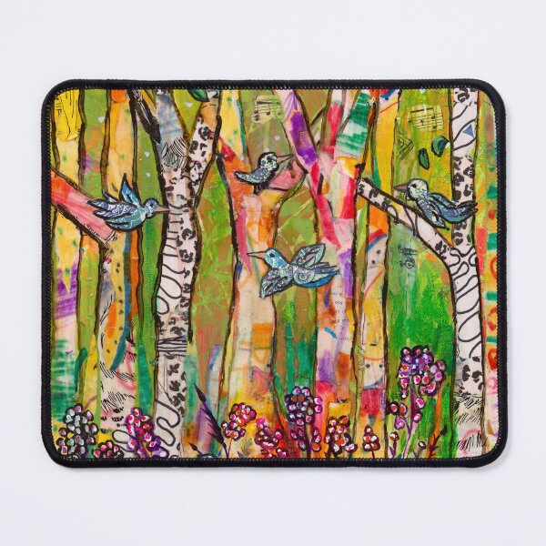 Item preview, Songbirds in the Birch Trees designed and sold by Laura Terese Art.