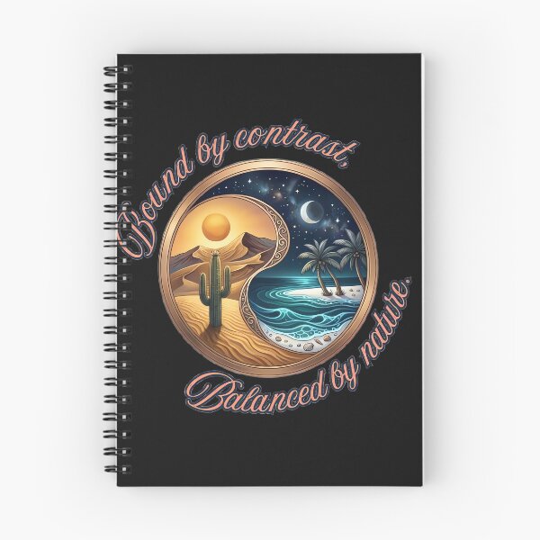 Item preview, Bound by Contrast, Balanced by Nature - Desert and Ocean Yin Yang designed and sold by WorldOfChibis.