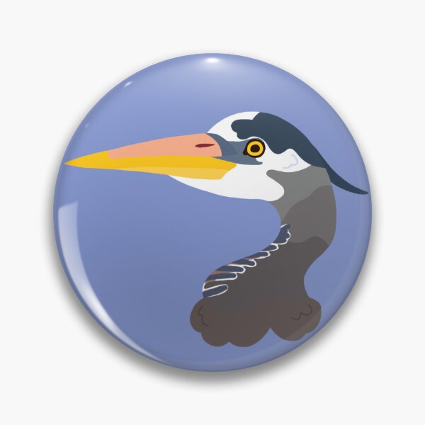 Item preview, CBS Sticker - REDO - Great Blue Heron  designed and sold by ClumsyPillbug.