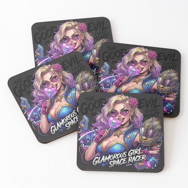 Item preview, Cyberpunk Glamorous Girl Space Racer designed and sold by Voodoo Store Paranormal Collections.