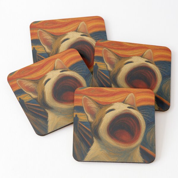 Item preview, The Scream Pop Cat Meme designed and sold by mashumallow.