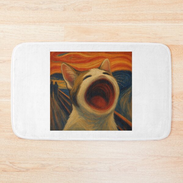 Item preview, The Scream Pop Cat Meme designed and sold by mashumallow.