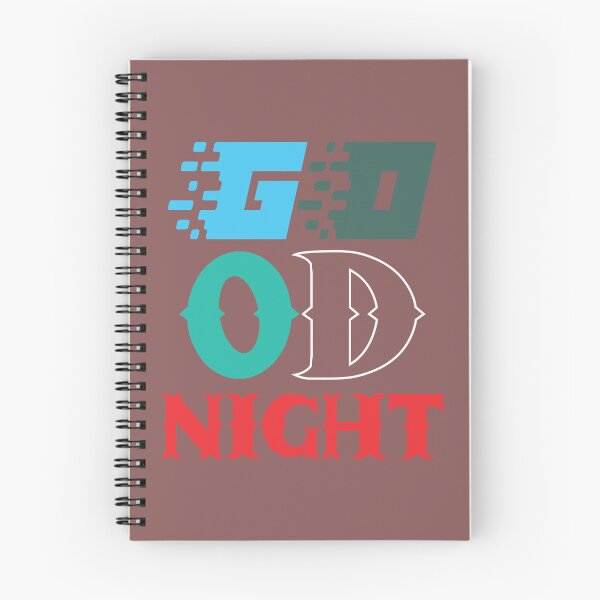 Item preview, Good Night Glitch Neon Retro Typography  designed and sold by Mdjahirulsk.