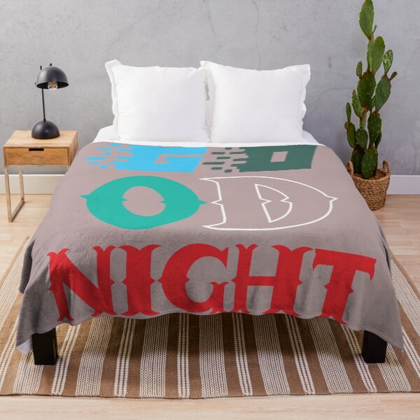 Item preview, Good Night Glitch Neon Retro Typography designed and sold by Mdjahirulsk.