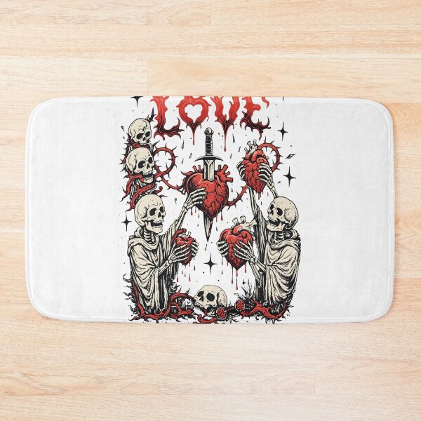 Item preview, Skeletons Hearts Dagger Gothic Illustration designed and sold by MCKENZIENAVR.