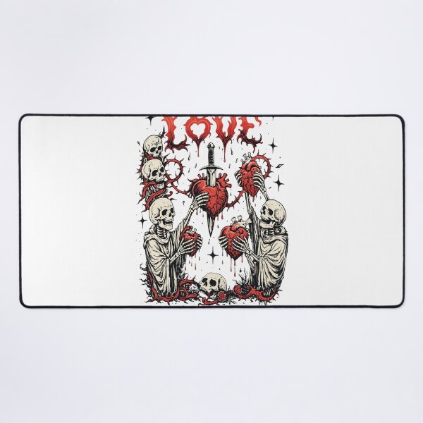 Item preview, Skeletons Hearts Dagger Gothic Illustration designed and sold by MCKENZIENAVR.