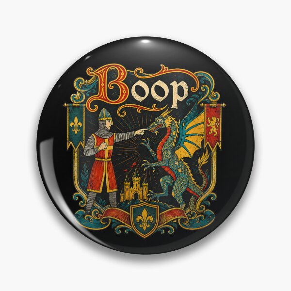 Item preview, Le Boop Medieval Knight Dragon Fantasy Humor  designed and sold by OMITTEROMINOUS.
