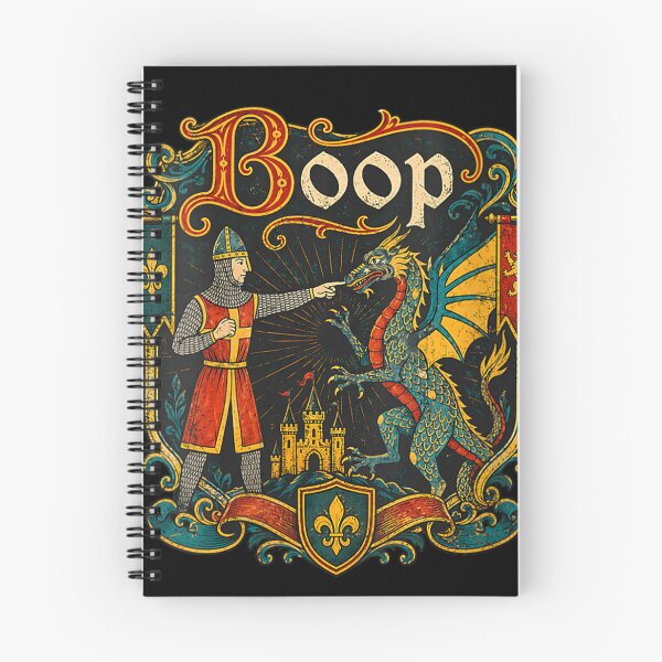 Item preview, Le Boop Medieval Knight Dragon Fantasy Humor  designed and sold by OMITTEROMINOUS.