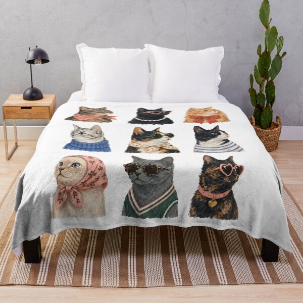 Item preview, Stylish Cats Vintage Fashion Cute Cat Lover designed and sold by KelsterRandom.