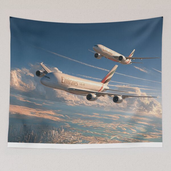 Item preview, Emirates Above The Arabian Gulf designed and sold by Skyframe Aviation.