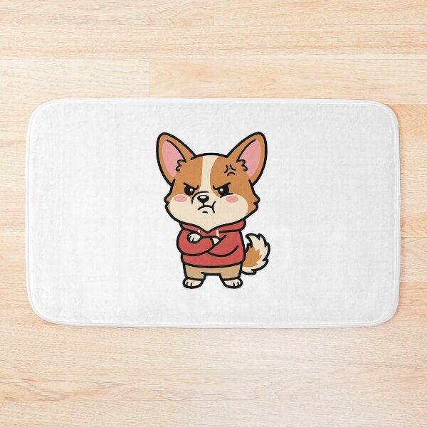 Item preview, Angry Corgi Cute Kawaii Funny Grumpy Dog Breed Japanese Aesthetic Sticker designed and sold by Totu_Tayo.