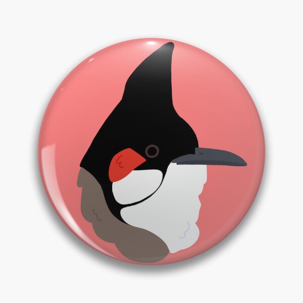 Item preview, CBS Sticker - Male Red-Whiskered Bulbul designed and sold by ClumsyPillbug.