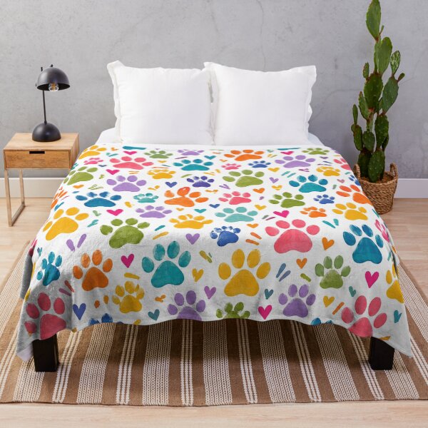 Item preview, Colorful Paw Print Pattern designed and sold by ALW951.