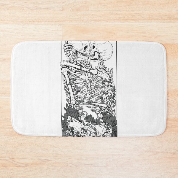 Item preview, Skeletal Lovers Tarot VI Embrace Monochromatic Art designed and sold by DANILUMS.