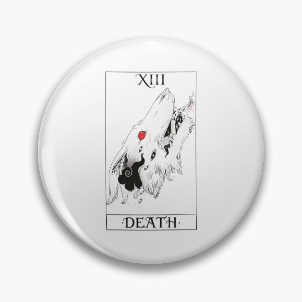 Item preview, XIII Death Wolf Tarot Card Illustration designed and sold by DANILUMS.