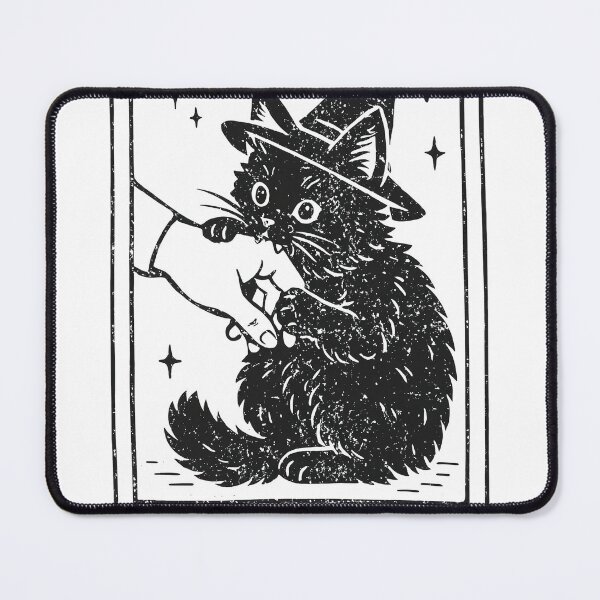 Item preview, Kitten Witch Card XIII Death Print designed and sold by DANILUMS.