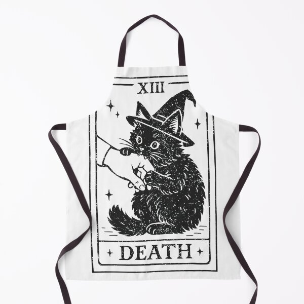 Item preview, Kitten Witch Card XIII Death Print designed and sold by DANILUMS.