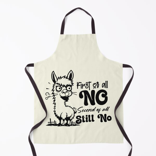 Item preview, First Of All No Funny Sassy Llama designed and sold by NookMerch97 .
