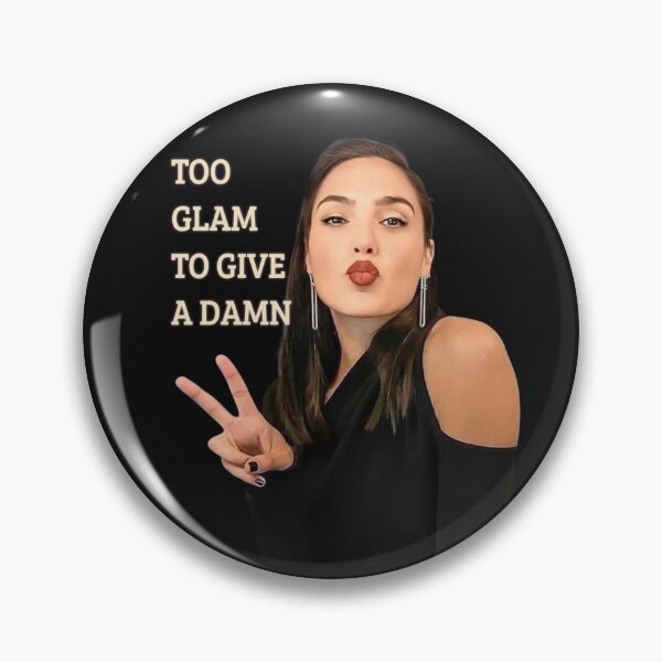 Item preview, Too Glam To Give a Damn Gal Gadot Meme designed and sold by Vicky021.