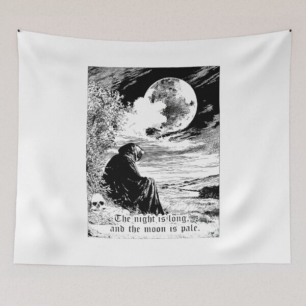 Item preview, Moonlit Solitude Cloaked Figure Skull designed and sold by DANILUMS.