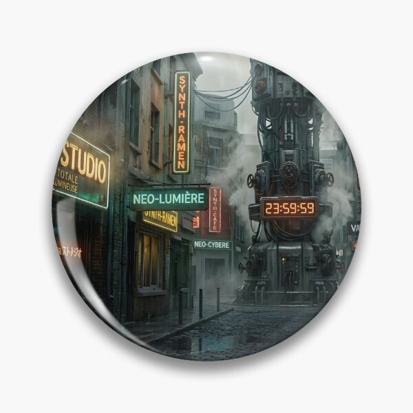 Item preview, Cyberpunk Megalopolis Alley - Neon and Retro Future Atmosphere designed and sold by Kek-Ina.