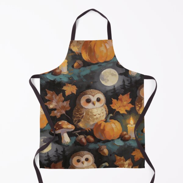 Item preview, Cozy Autumn Owl Pumpkin Halloween Cottagecore Folk Art designed and sold by cr6zym1nd.