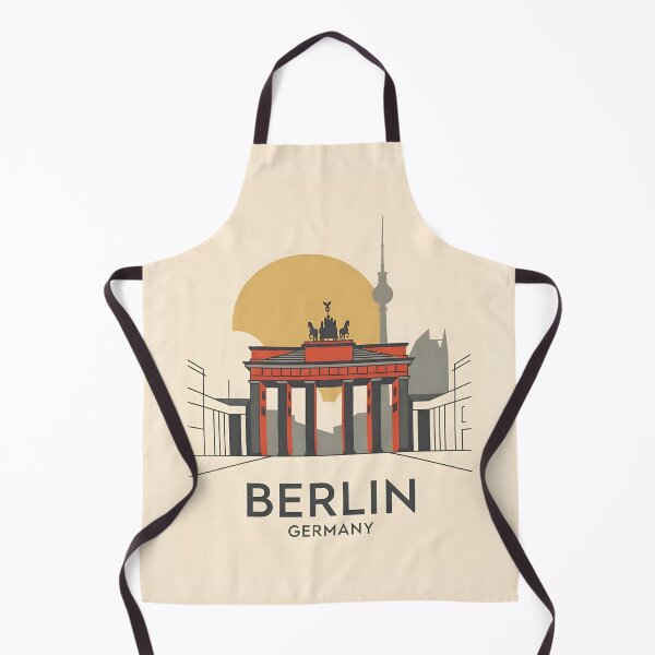 Item preview, Berlin Germany Vintage Travel Poster - Minimalist Brandenburg Gate Art Print designed and sold by DuckOddity.