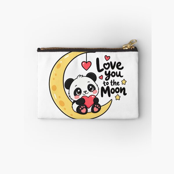 Item preview, Love You to the Moon Cute Panda Romantic Kawaii Love Gift designed and sold by snaperos.