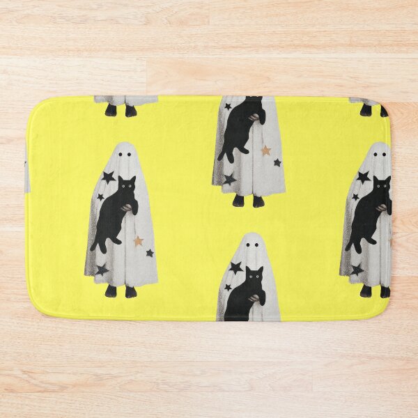 Item preview, Cute ghost with black cat and stars designed and sold by Mauswohn.